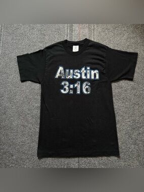 Vintage 90s WWF WWE Stone Cold Steve Austin 3:16 Graffic Shirt Medium